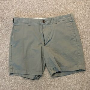 J. Crew Sage Green Flat Front Shorts